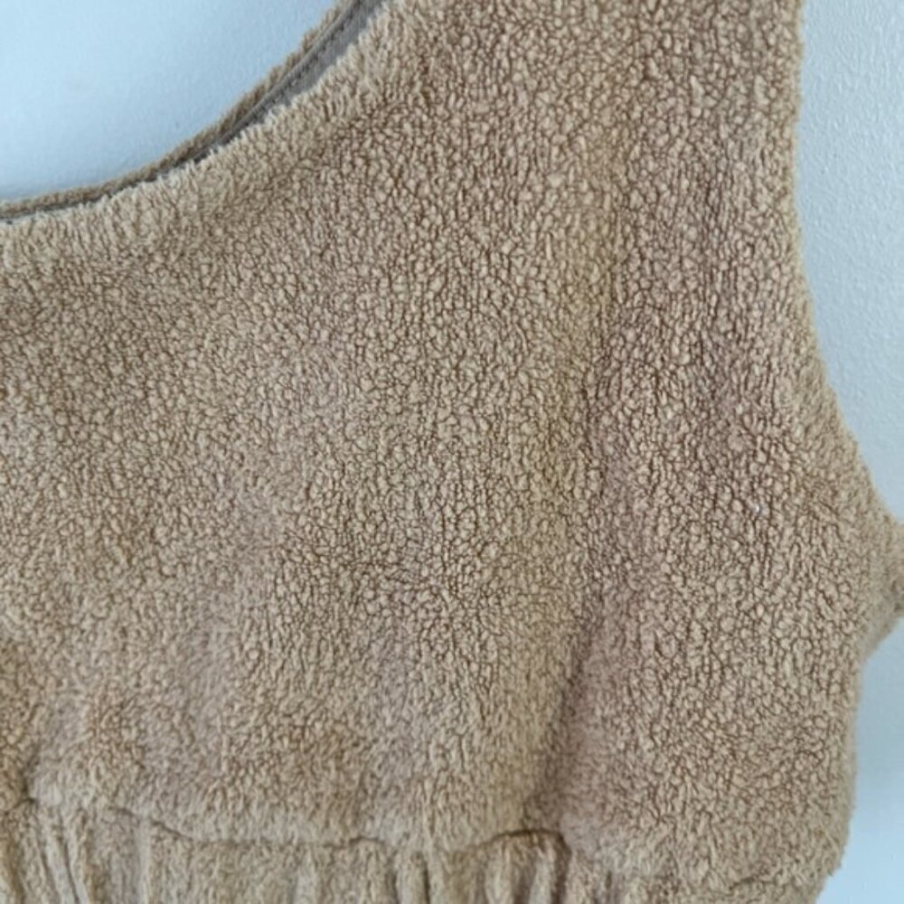 DONNI Eco Fleece Sporty Bra in Taupe size Large NEW NWT 100% cotton - Picture 5 of 11